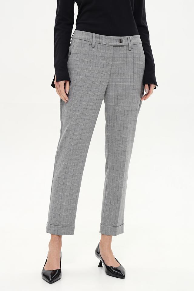 Брюки Anna Montana в клетку серые