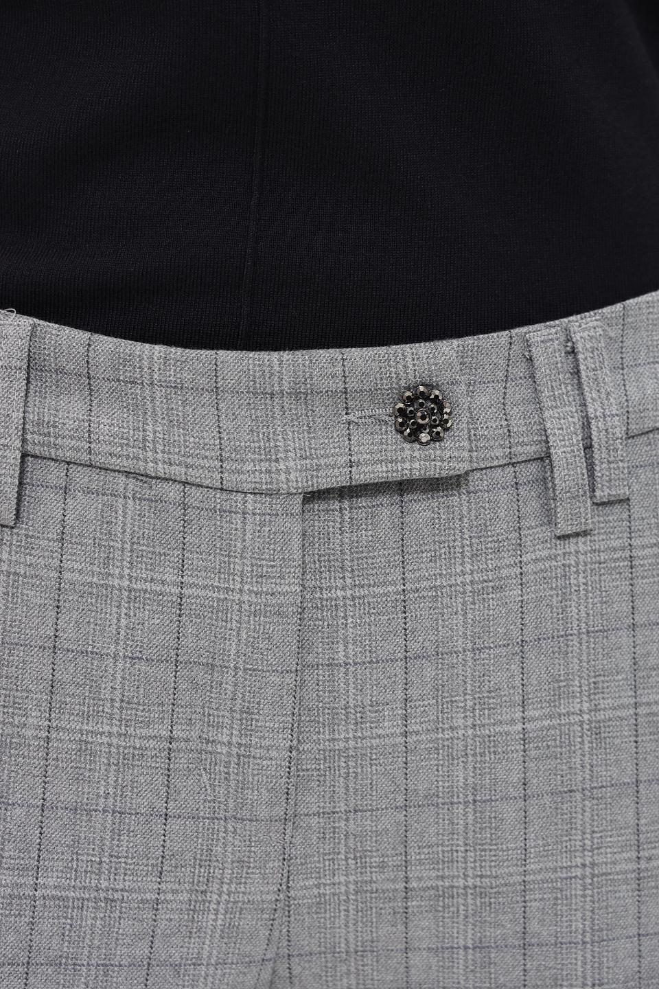 Брюки Anna Montana в клетку серые