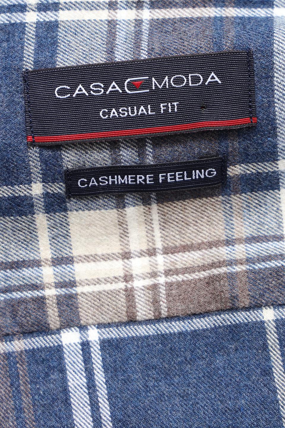 Рубашка Casa Moda в клетку синяя