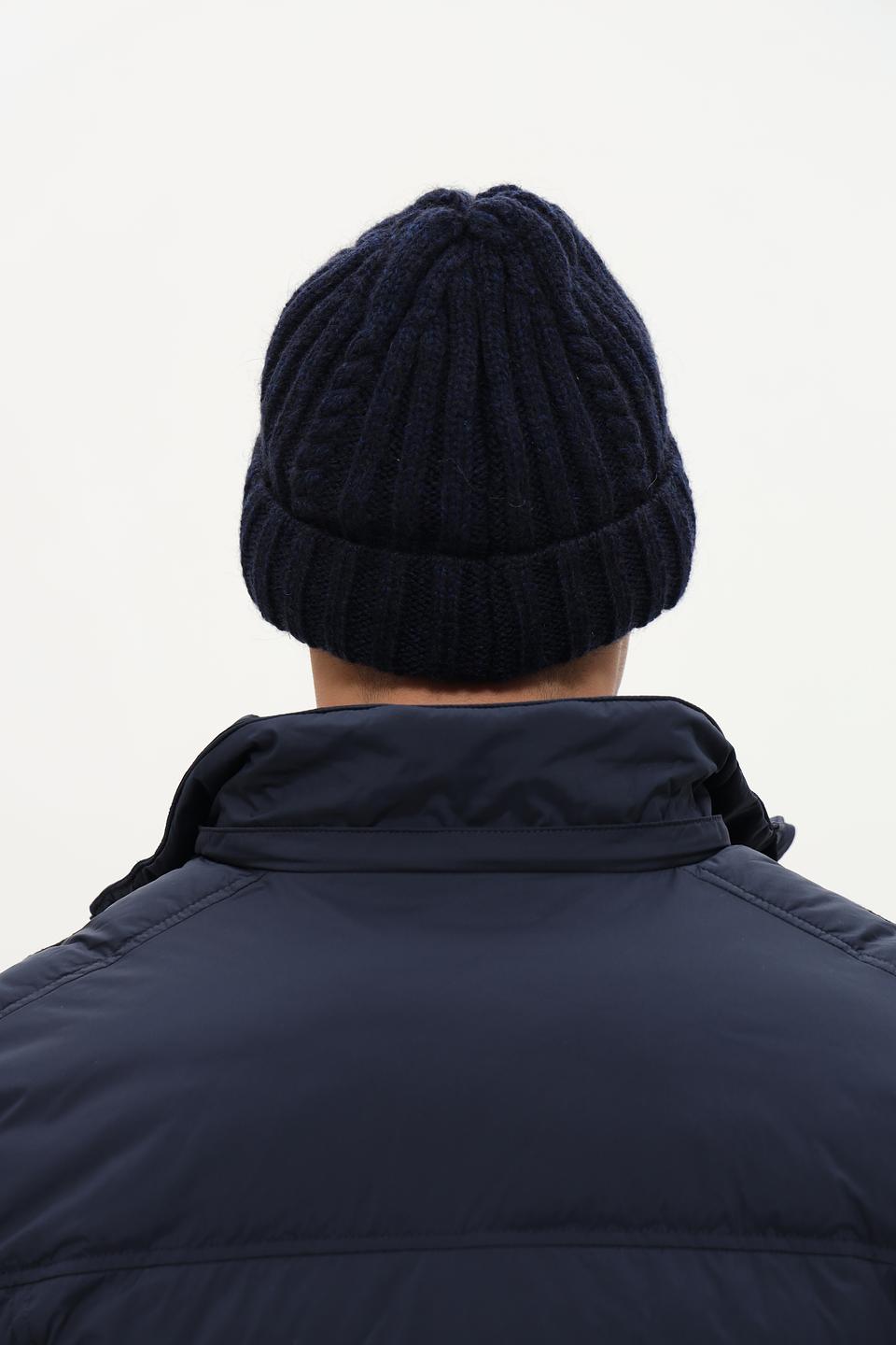 Шапка Marhatter мужская вязаная тёмно-синяя