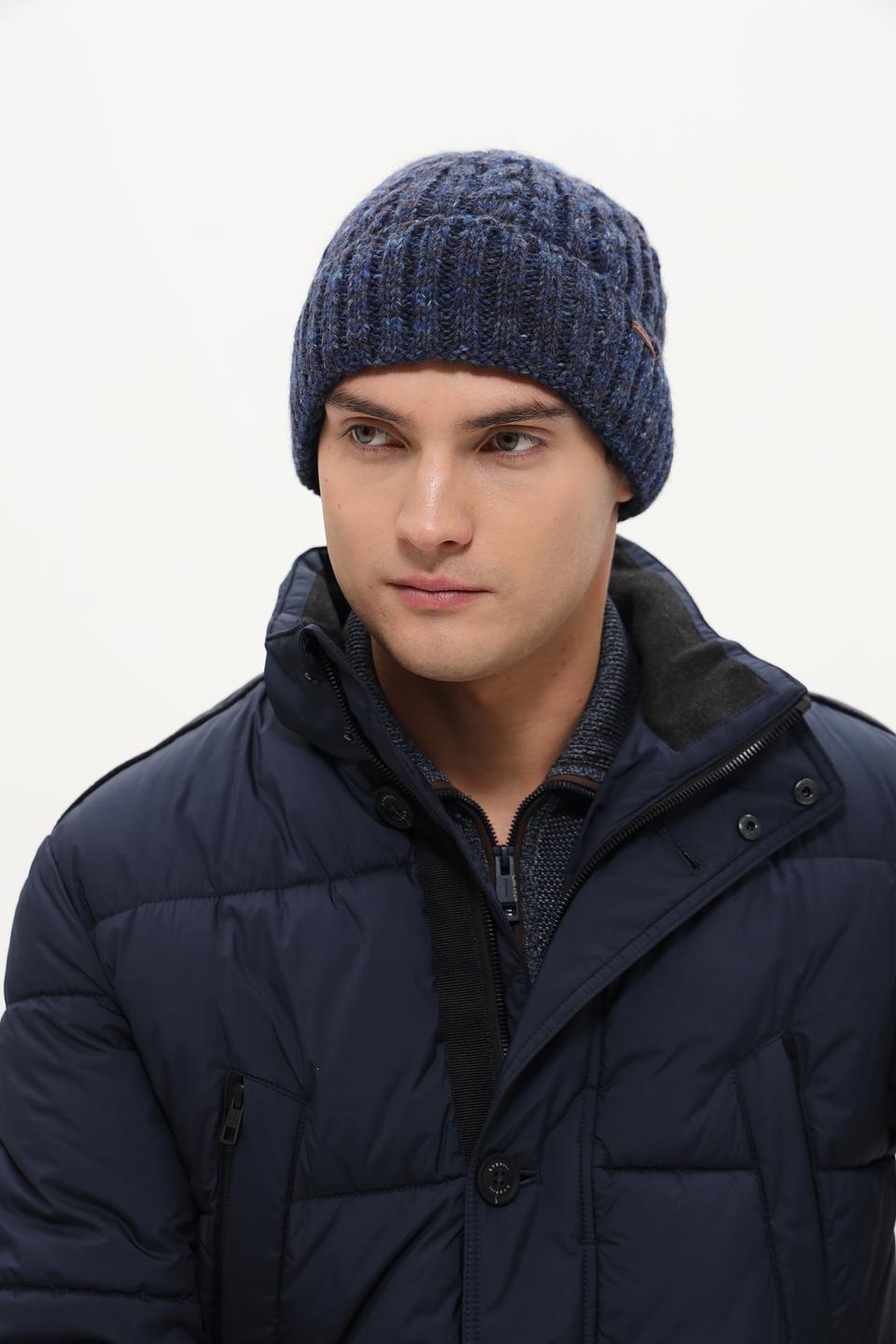 Шапка Marhatter вязаная синяя