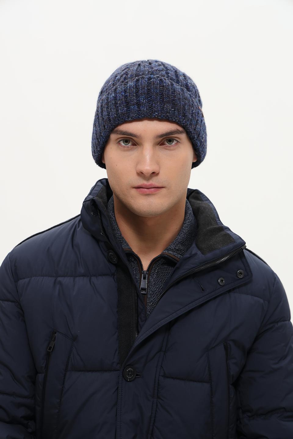 Шапка Marhatter вязаная синяя