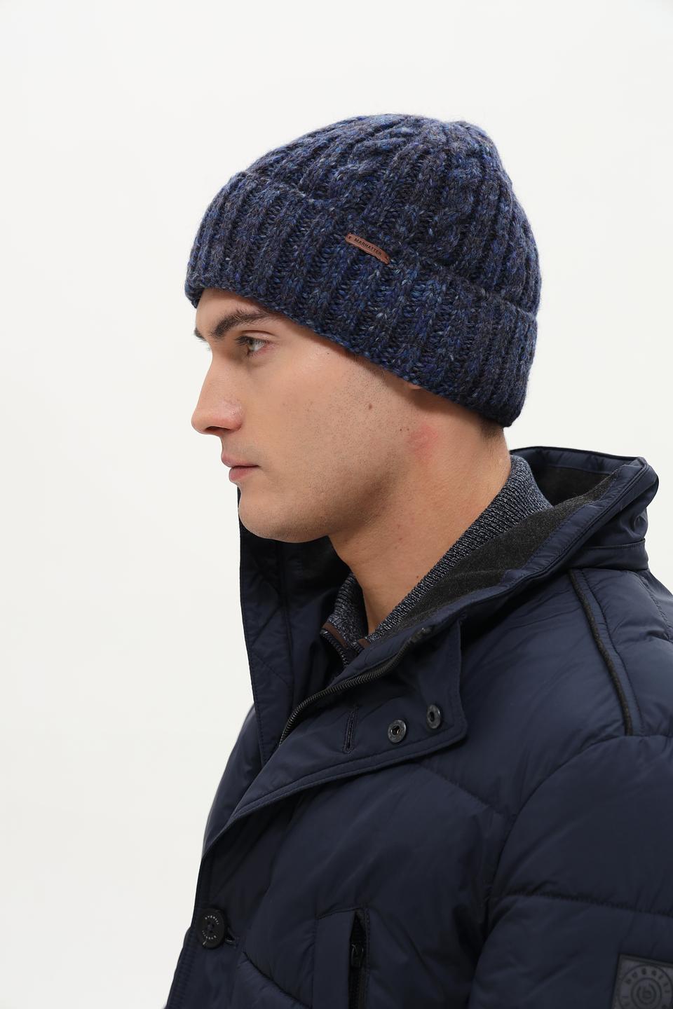 Шапка Marhatter вязаная синяя