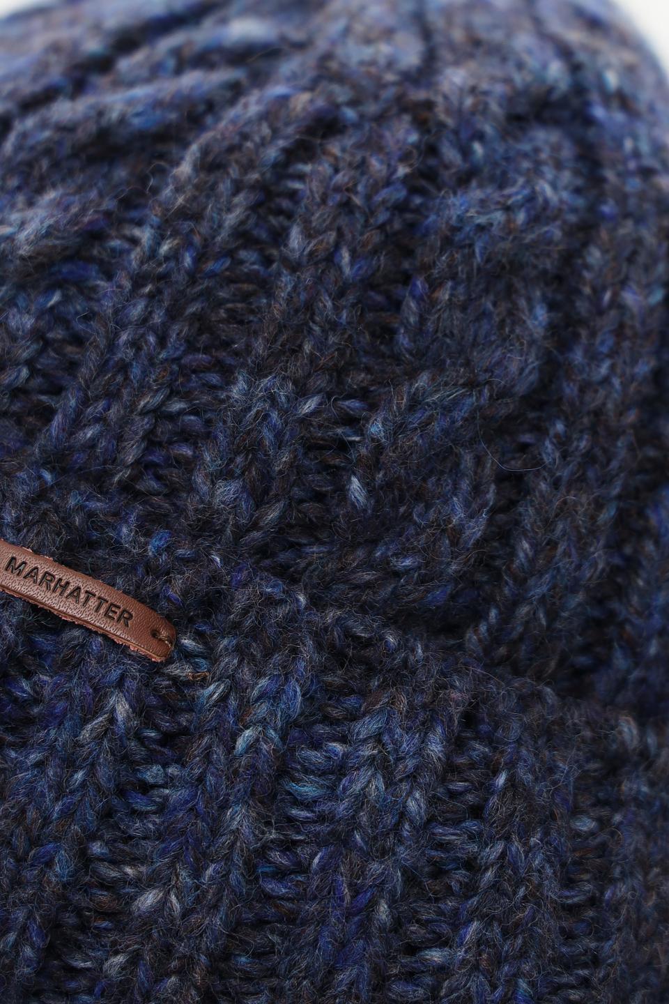 Шапка Marhatter вязаная синяя