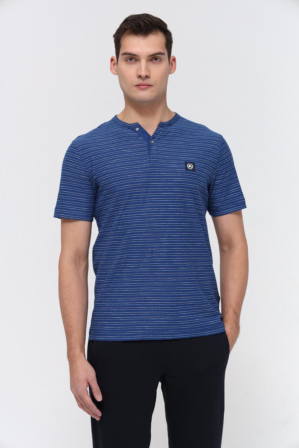 Футболка Lerros полосатая синяя