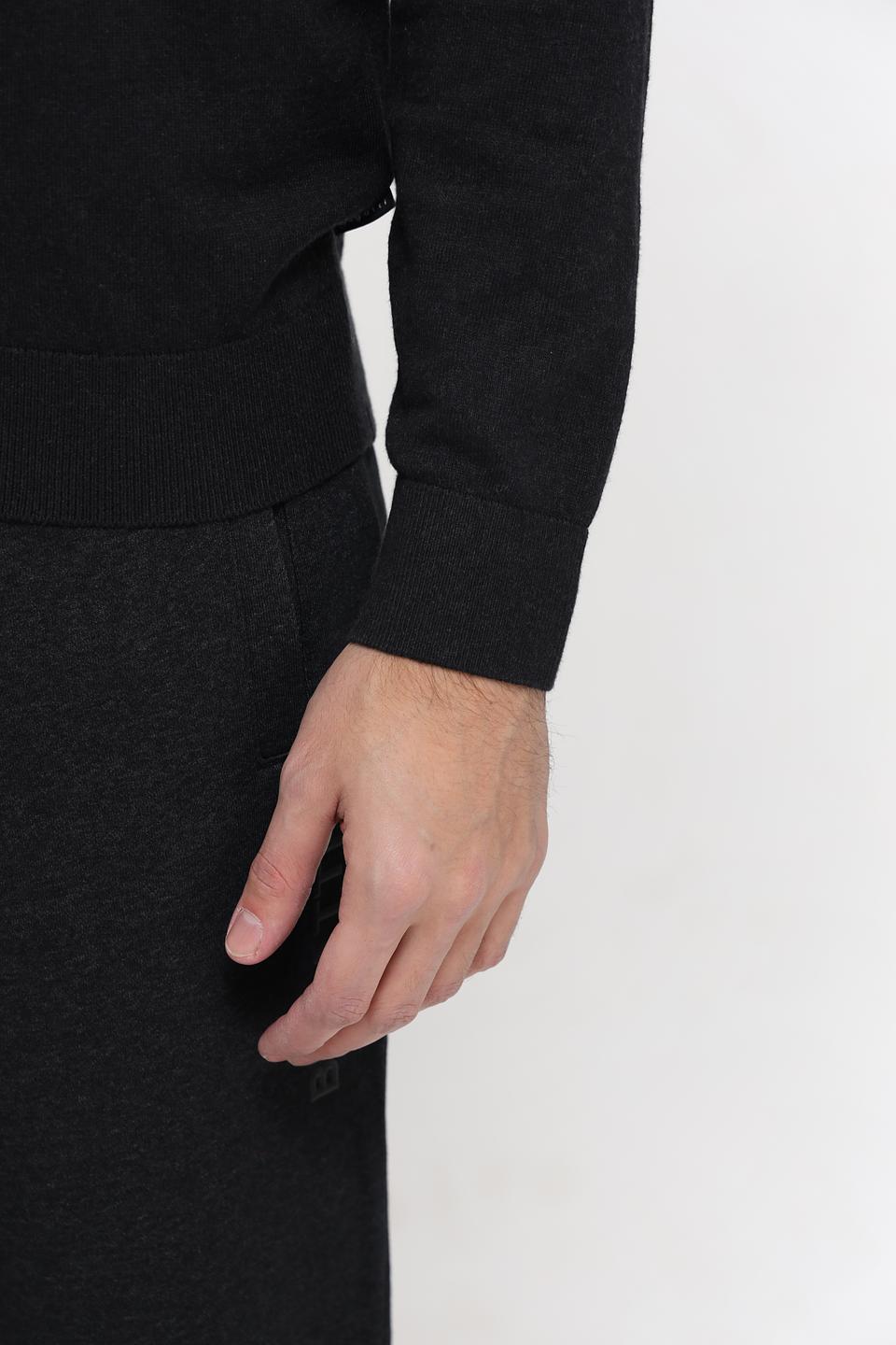 Кардиган Bugatti чёрный на молнии