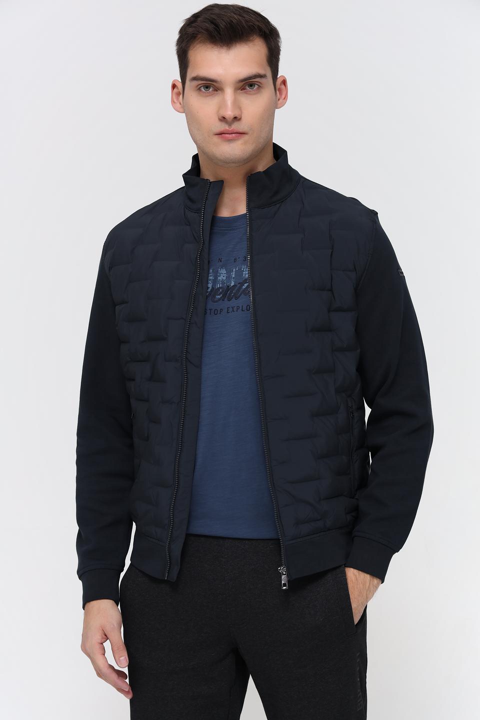 Кардиган Bugatti стеганый тёмно-синий