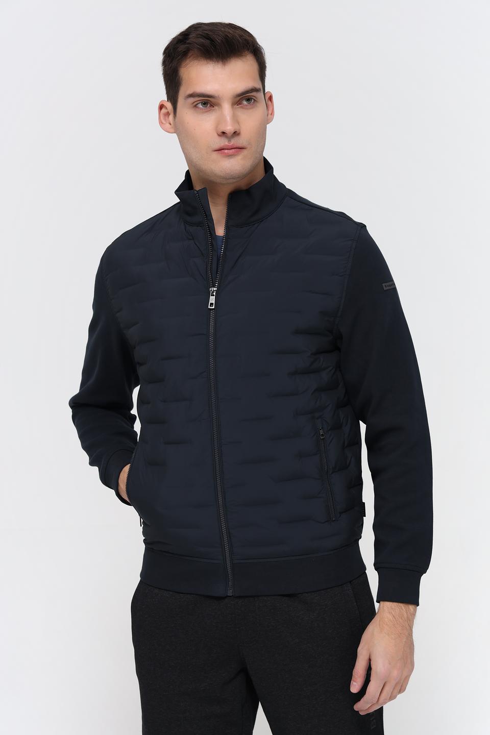 Кардиган Bugatti стеганый тёмно-синий