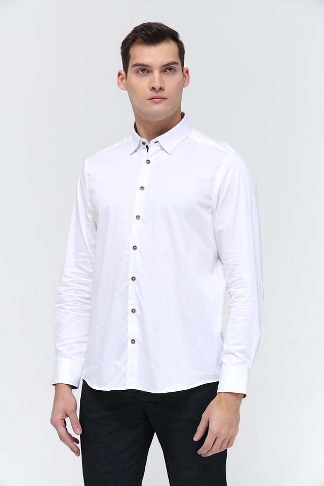 Рубашка Bugatti Slim Fit белая