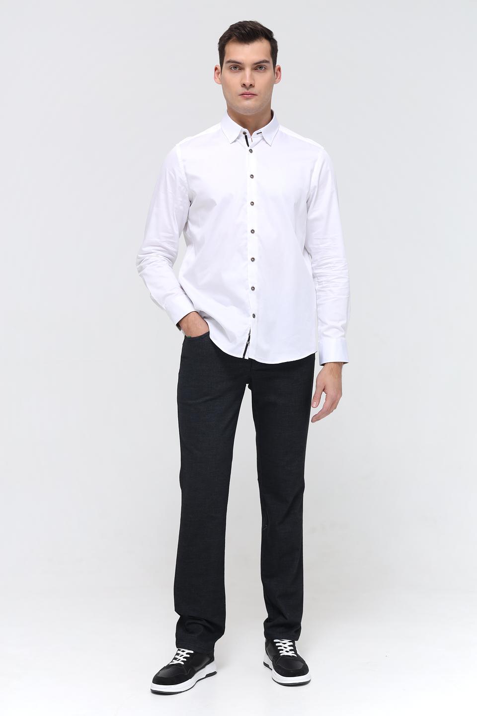 Рубашка Bugatti Slim Fit белая