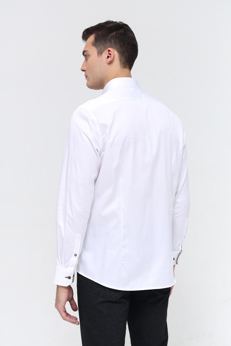 Рубашка Bugatti Slim Fit белая