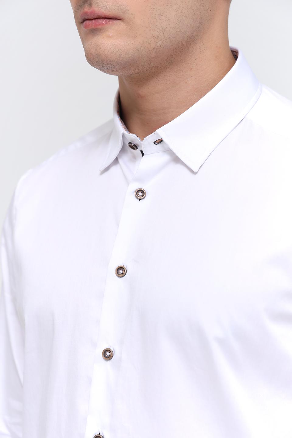 Рубашка Bugatti Slim Fit белая