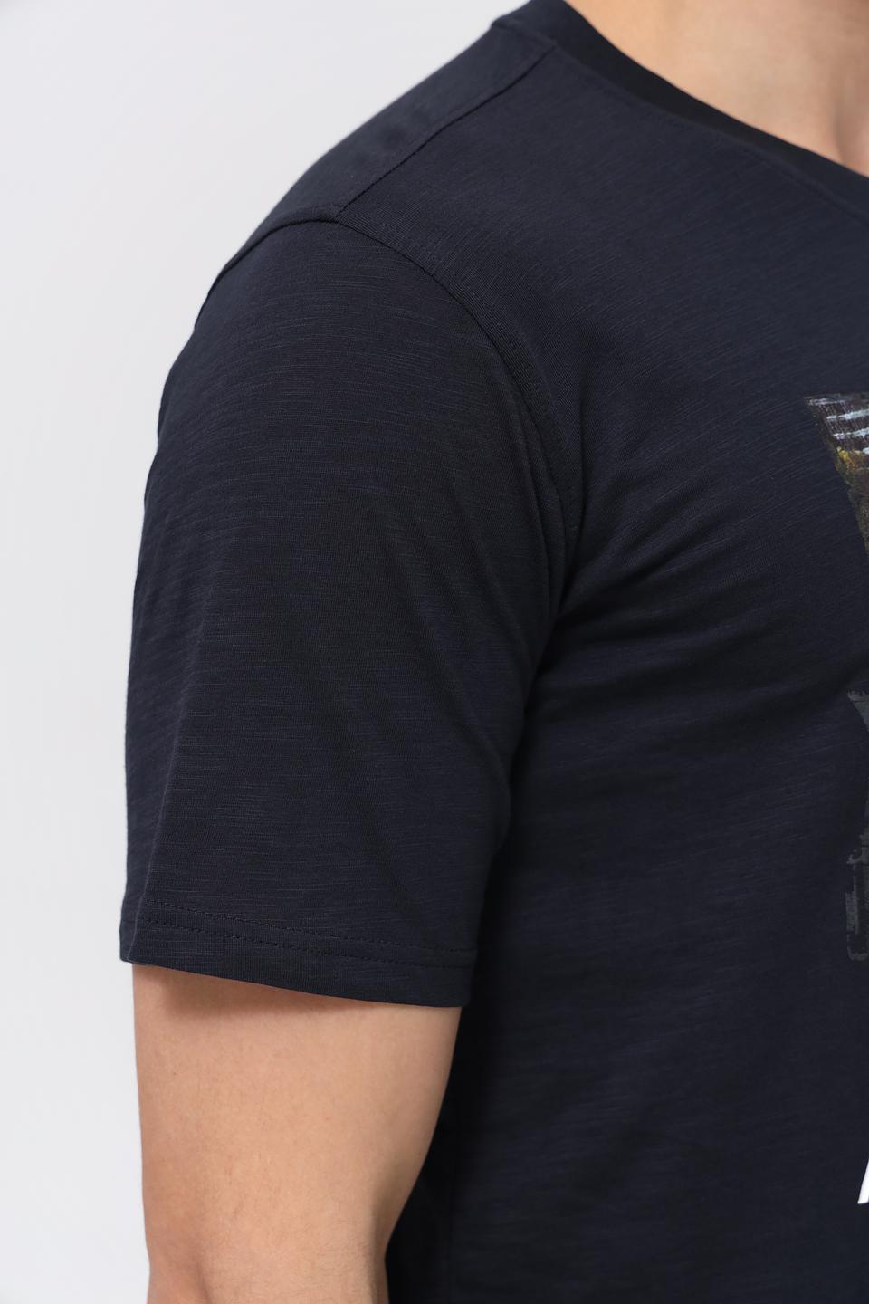 Футболка Casa Moda с принтом чёрная