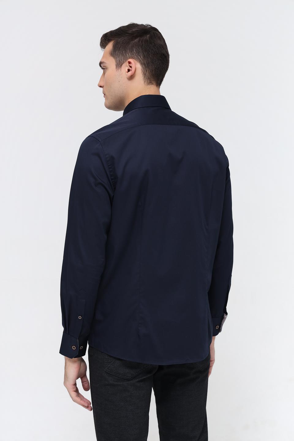 Рубашка Bugatti темно-синяя