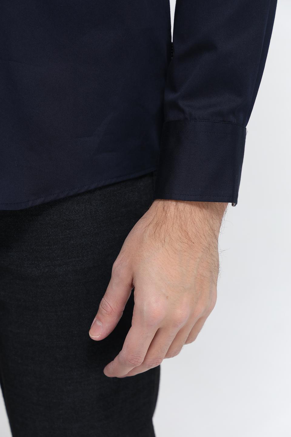 Рубашка Bugatti темно-синяя