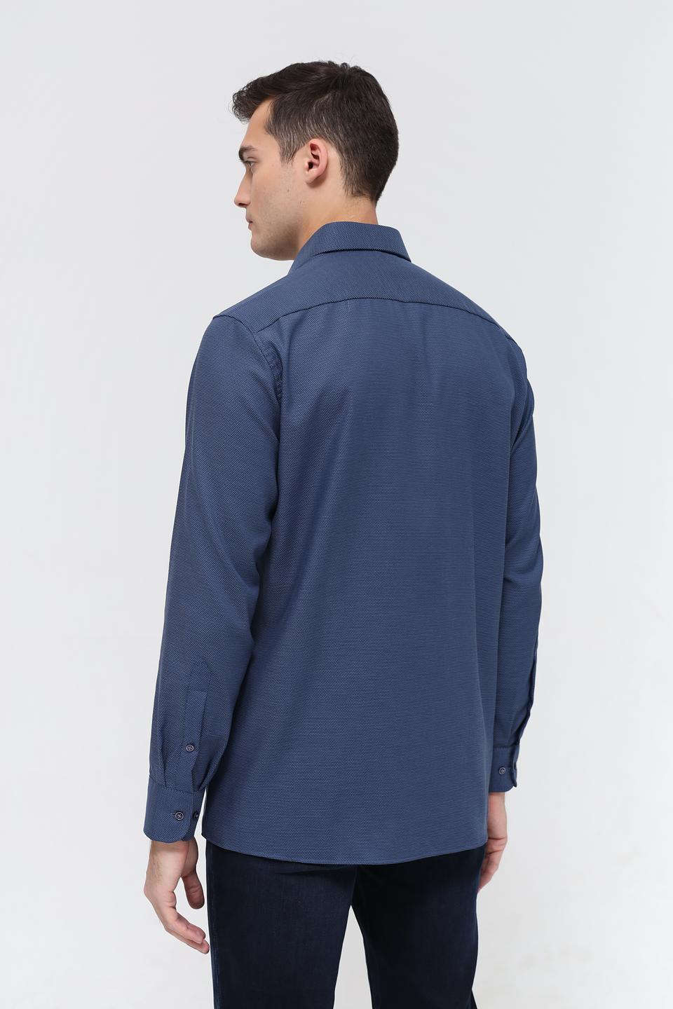 Рубашка Casa Moda синяя с длинным рукавом