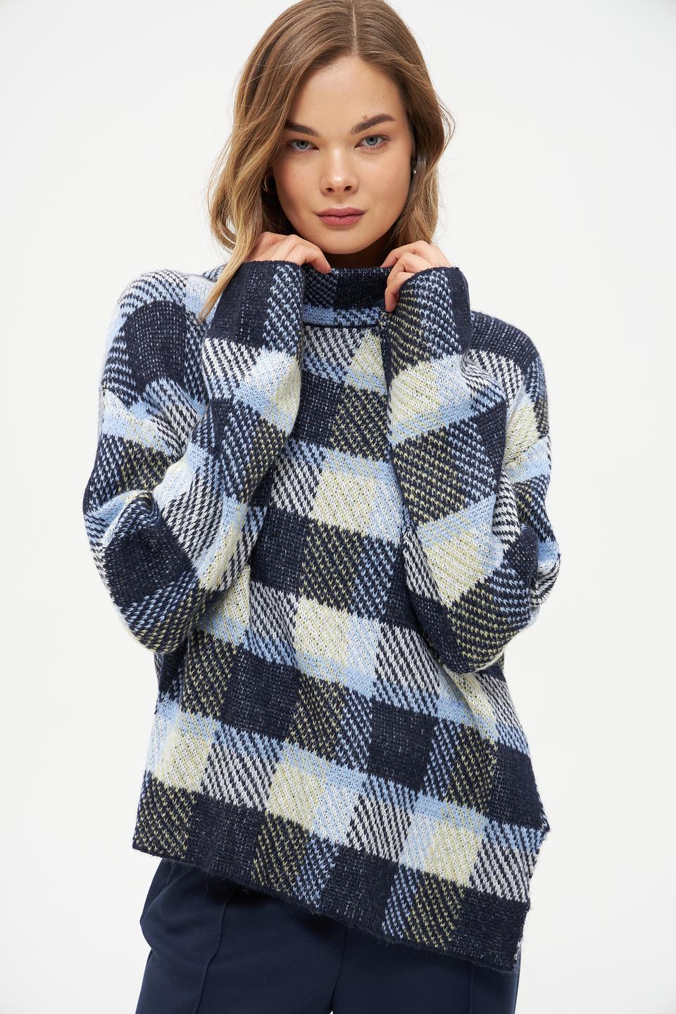 Пуловер Tom Tailor в клетку