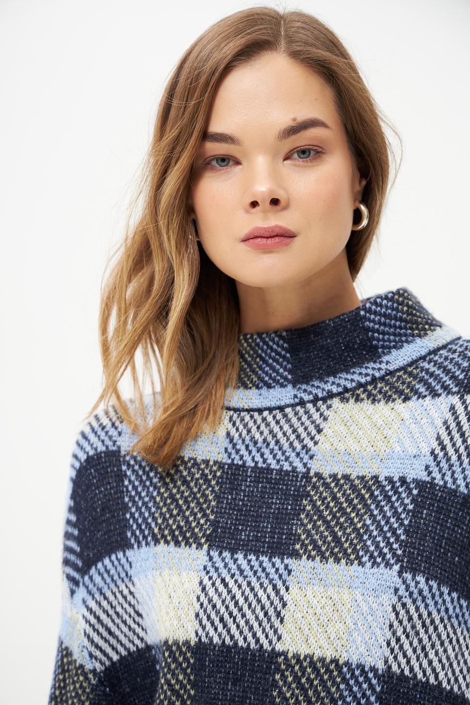 Пуловер Tom Tailor в клетку