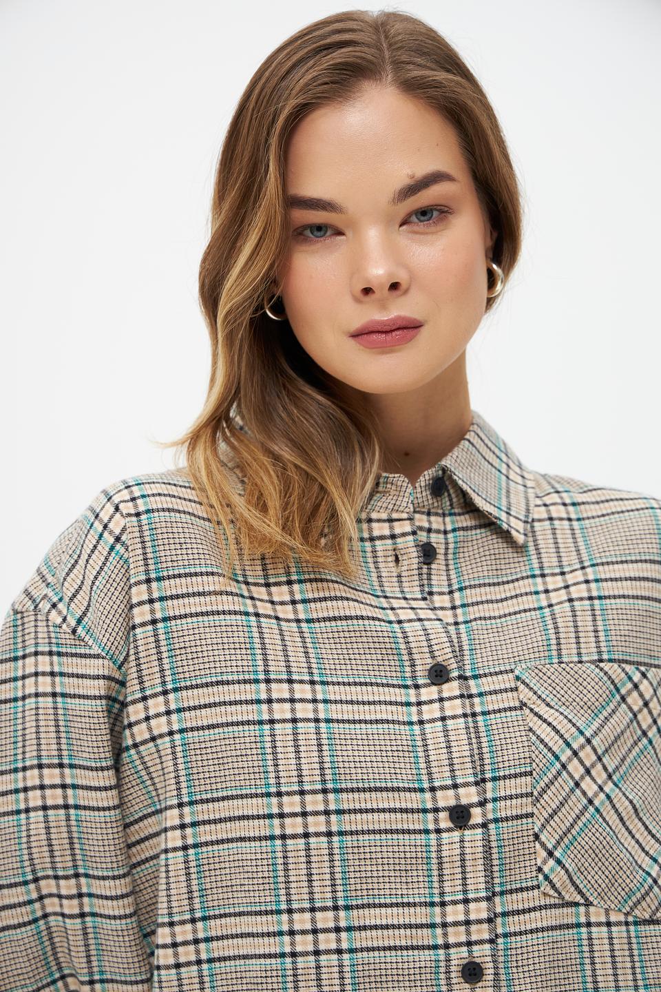 Жакет Tom Tailor denim в клетку