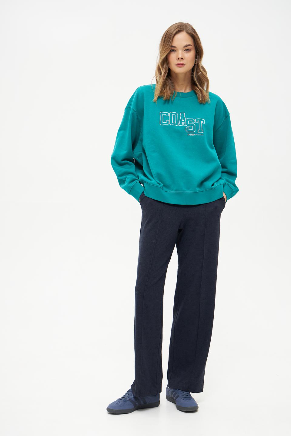 Толстовка Tom Tailor denim бирюзовая