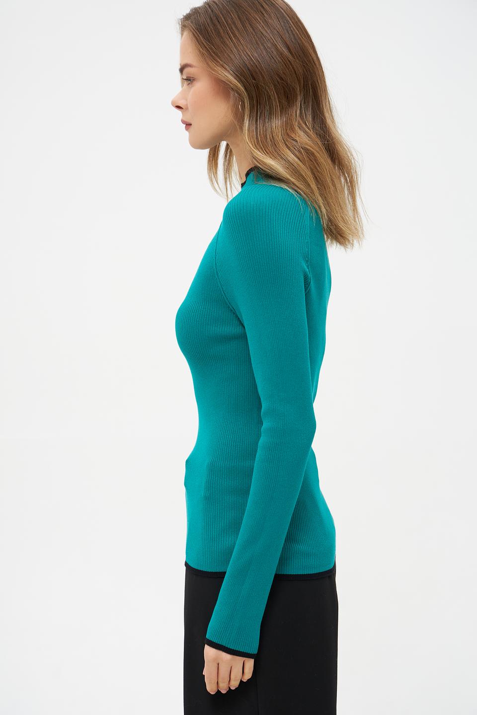 Пуловер Tom Tailor denim изумрудный