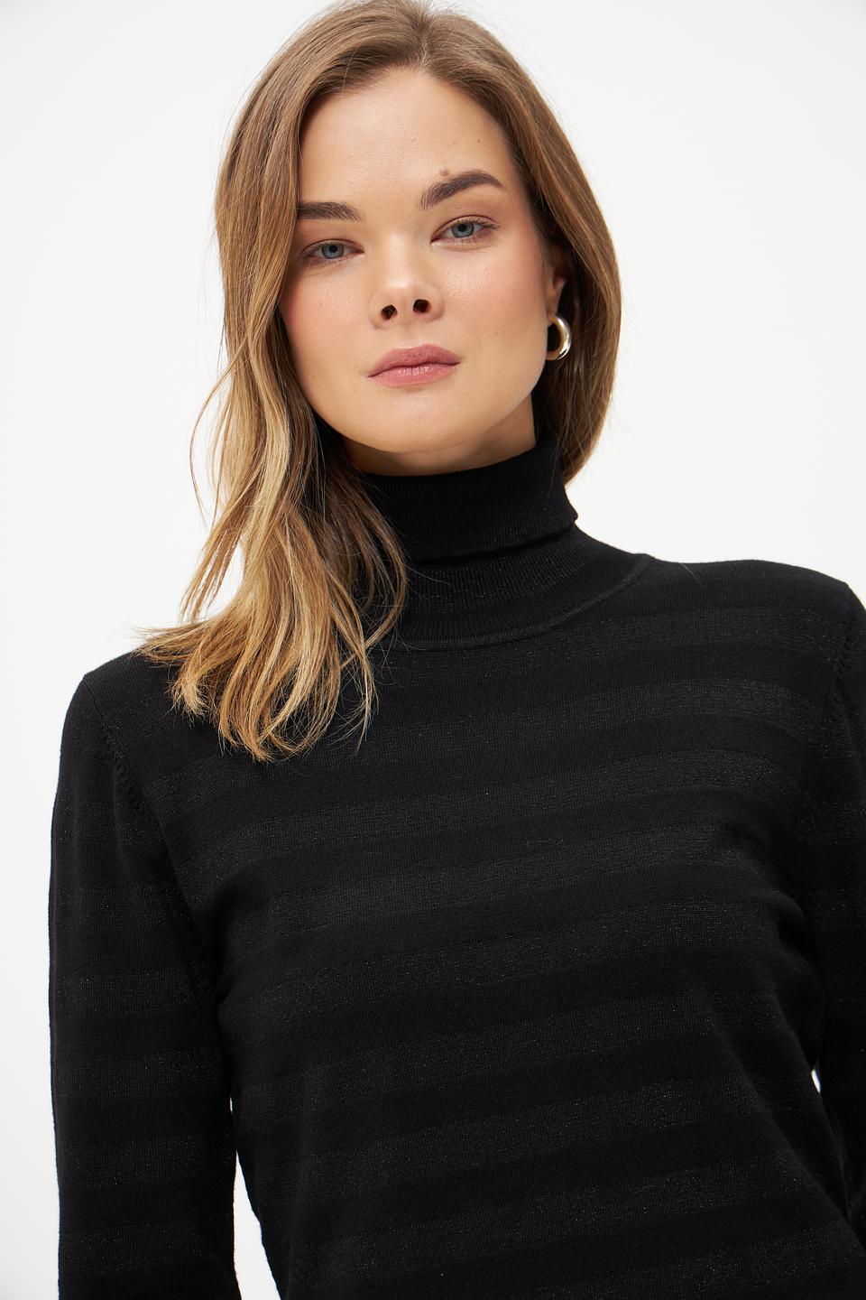 Водолазка Broadway с узором чёрная