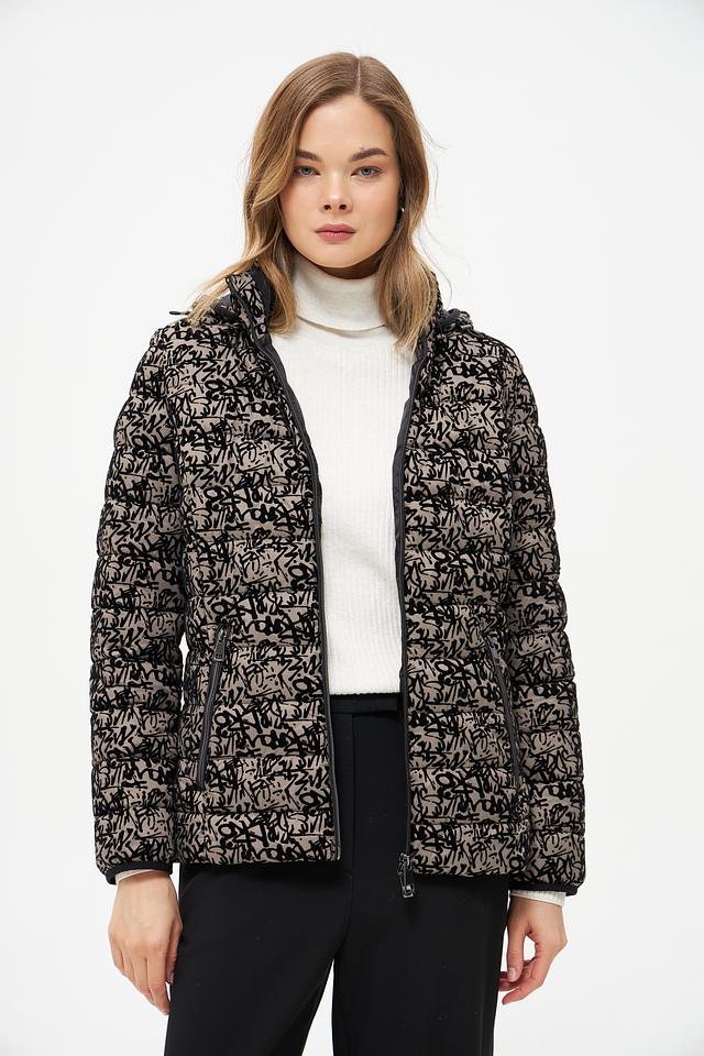 Куртка Lebek степлёная принт чёрный