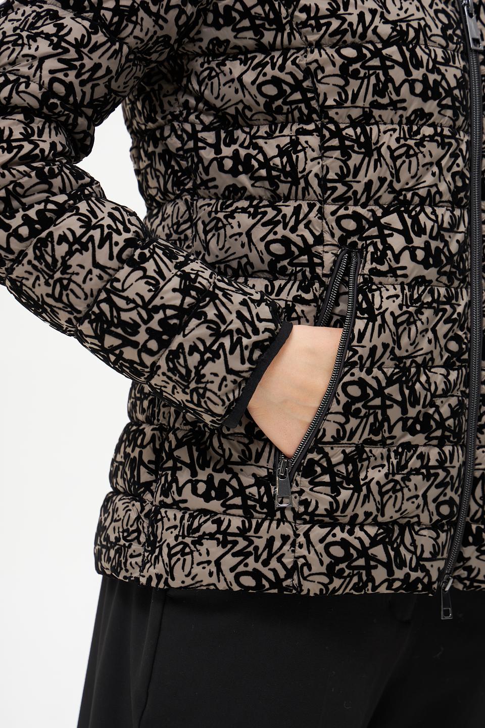 Куртка Lebek степлёная принт чёрный