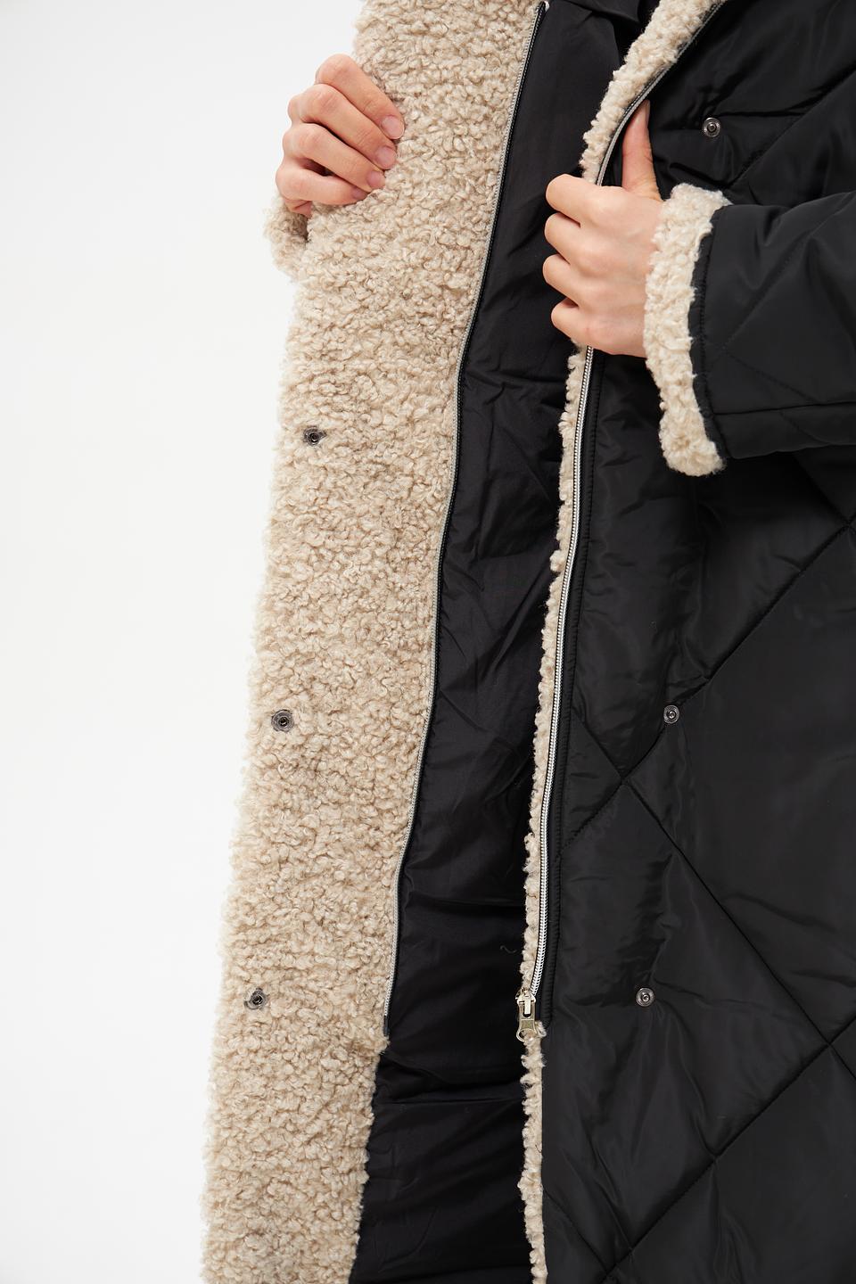 Пальто Electra style стеганое черное