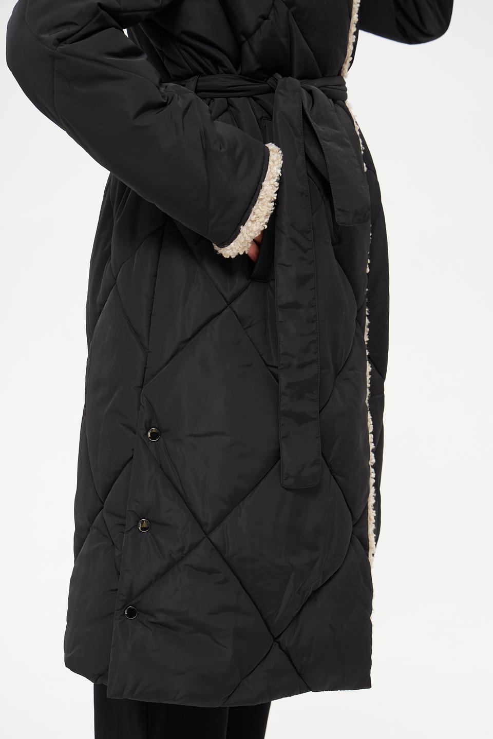 Пальто Electra style стеганое черное
