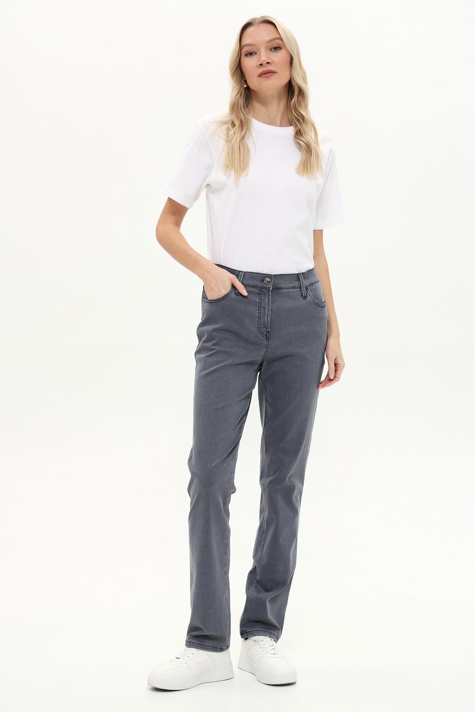 Джинсы Gardeur серые прямые