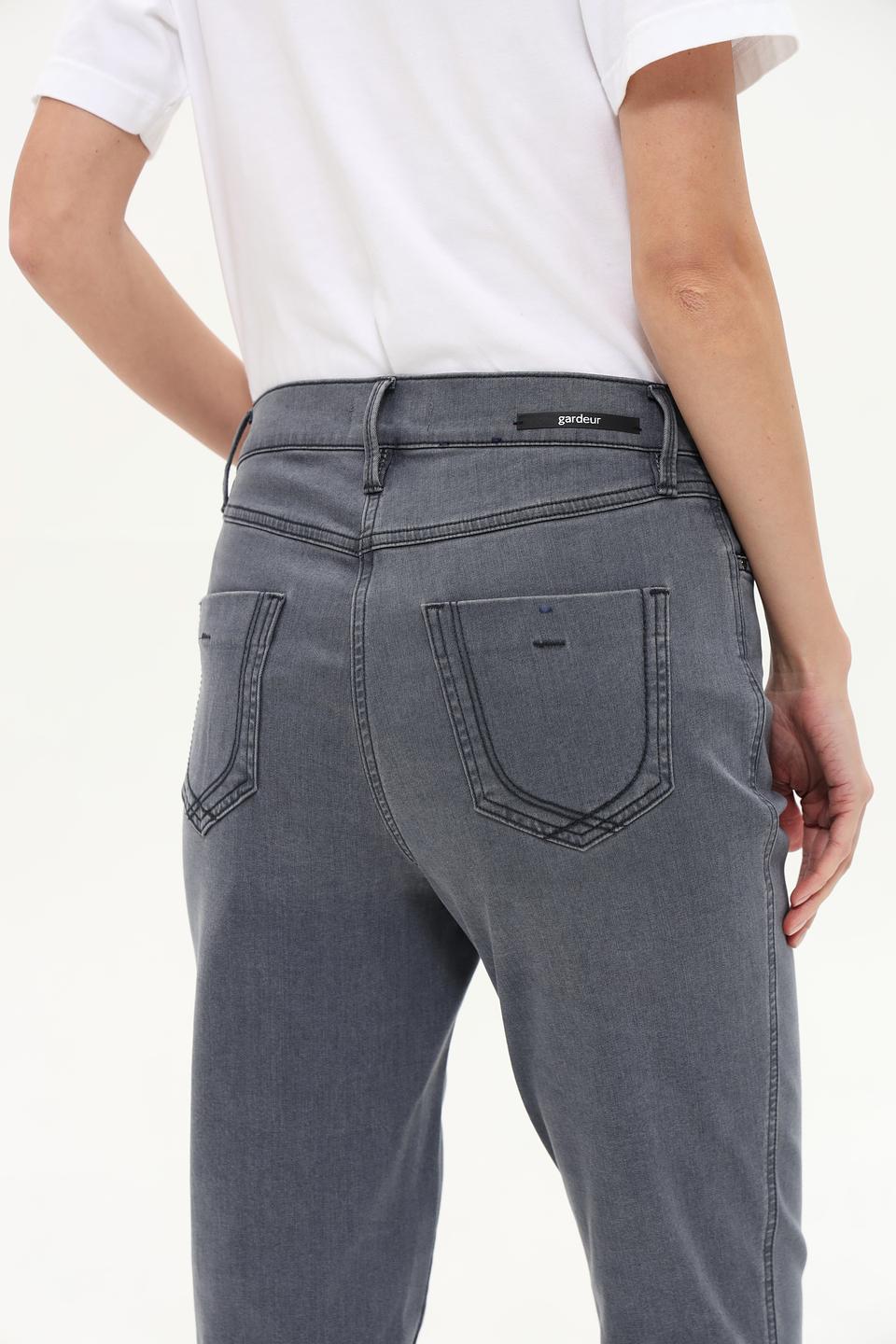 Джинсы Gardeur серые прямые