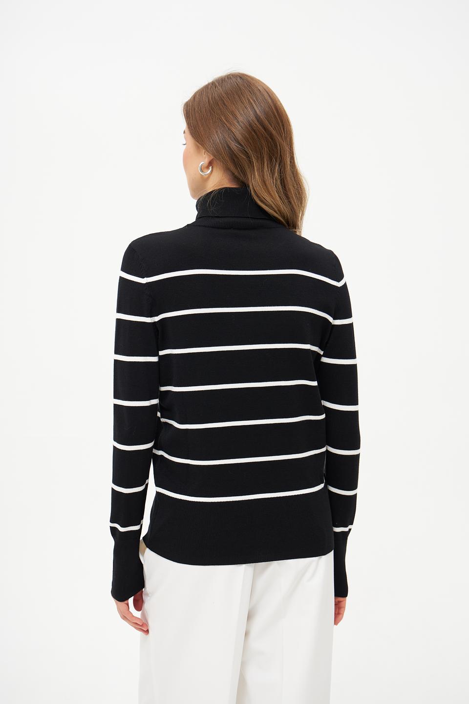 Водолазка Betty Barclay в полоску чёрная