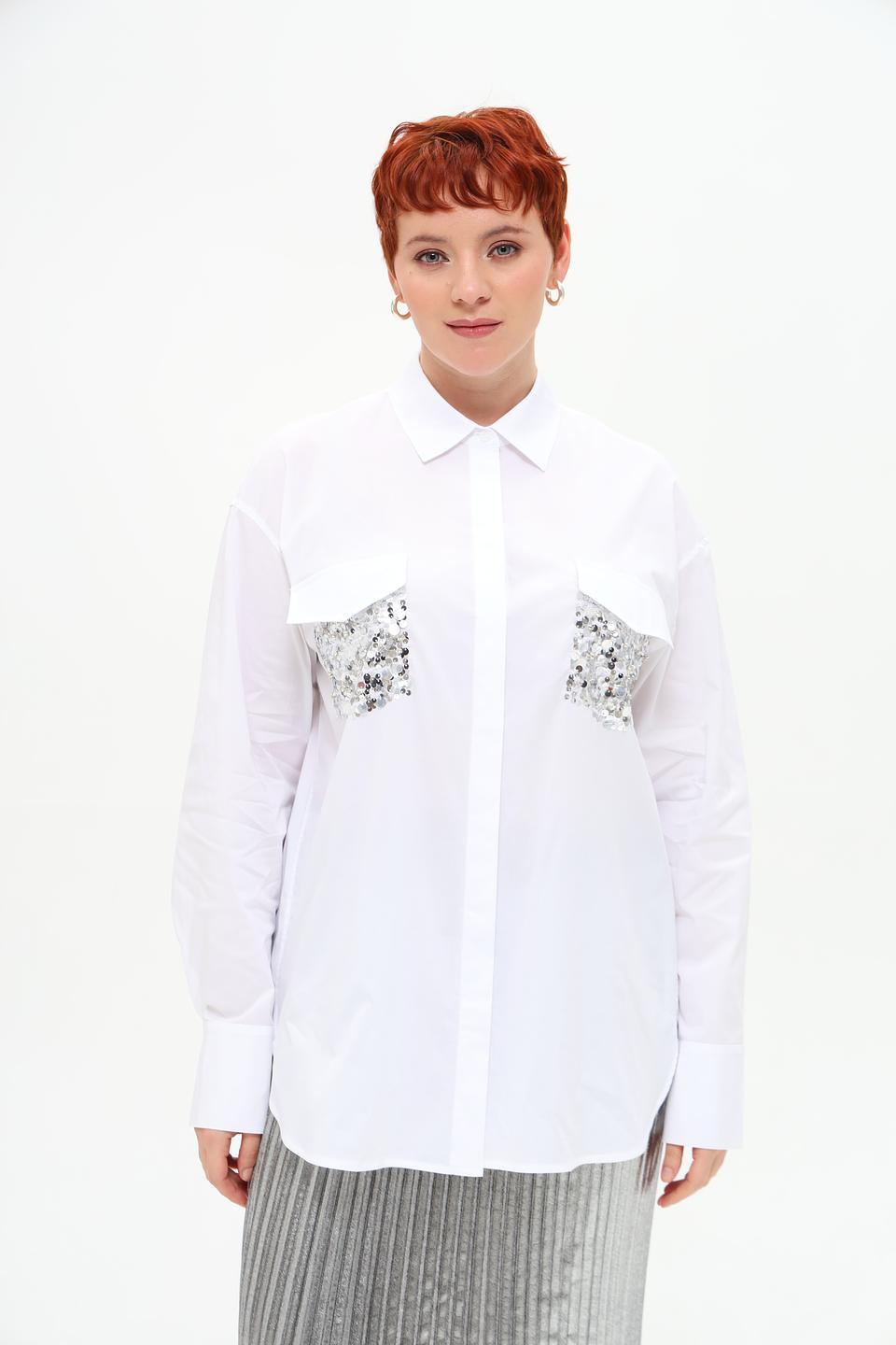 Рубашка Margittes с пайетками