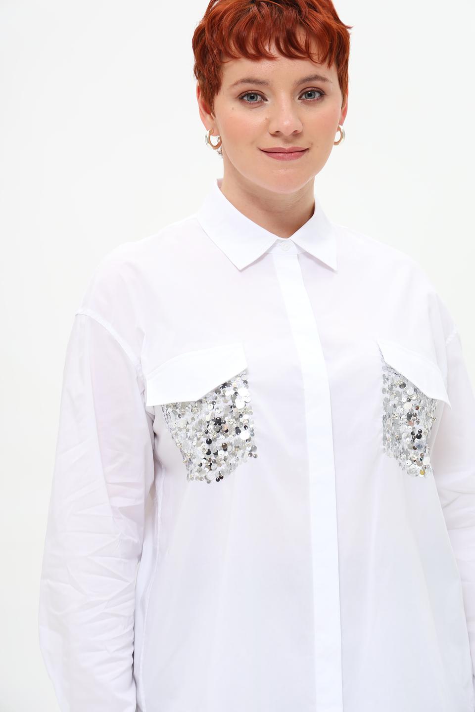 Рубашка Margittes с пайетками
