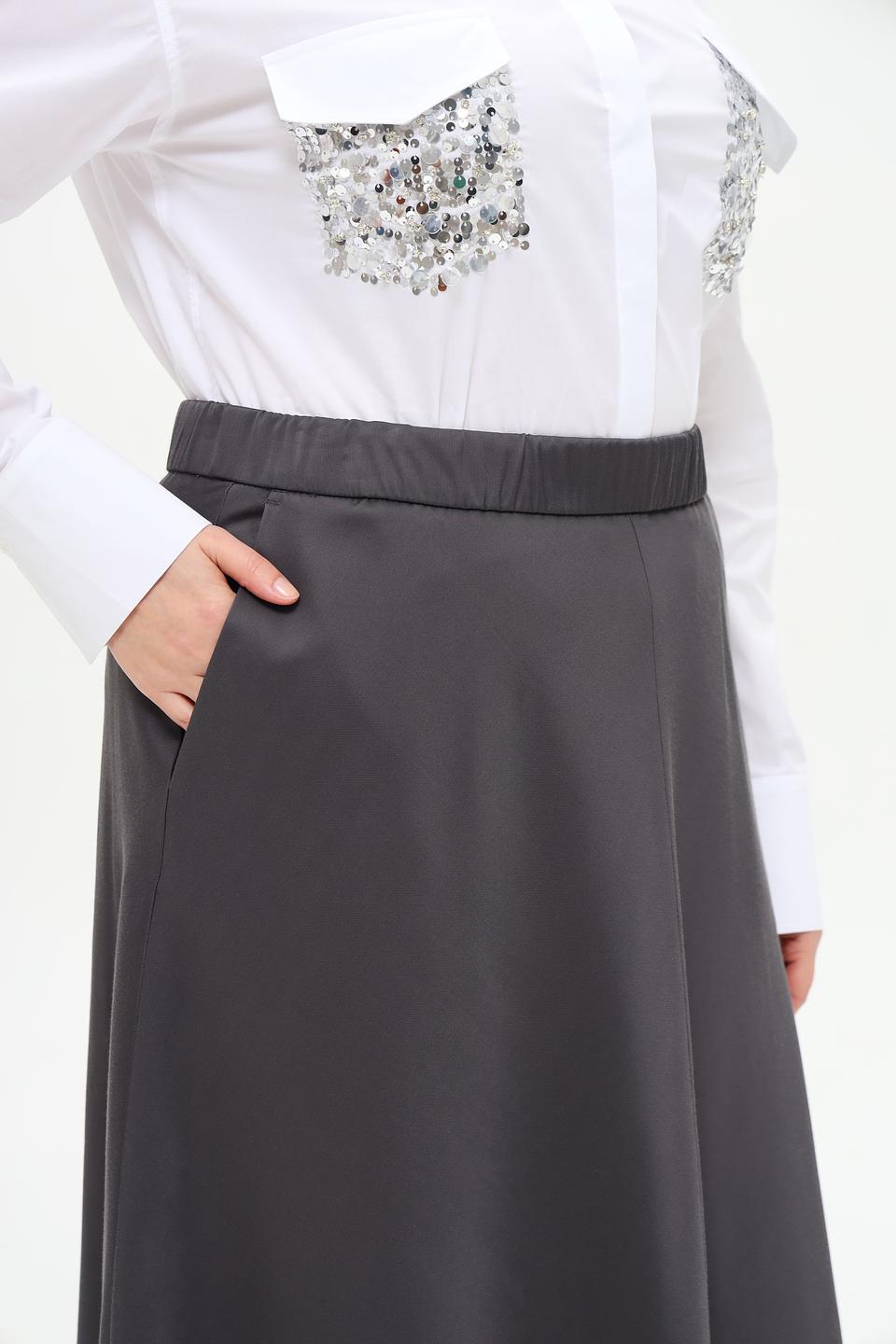 Юбка Gardeur асимметричная серая