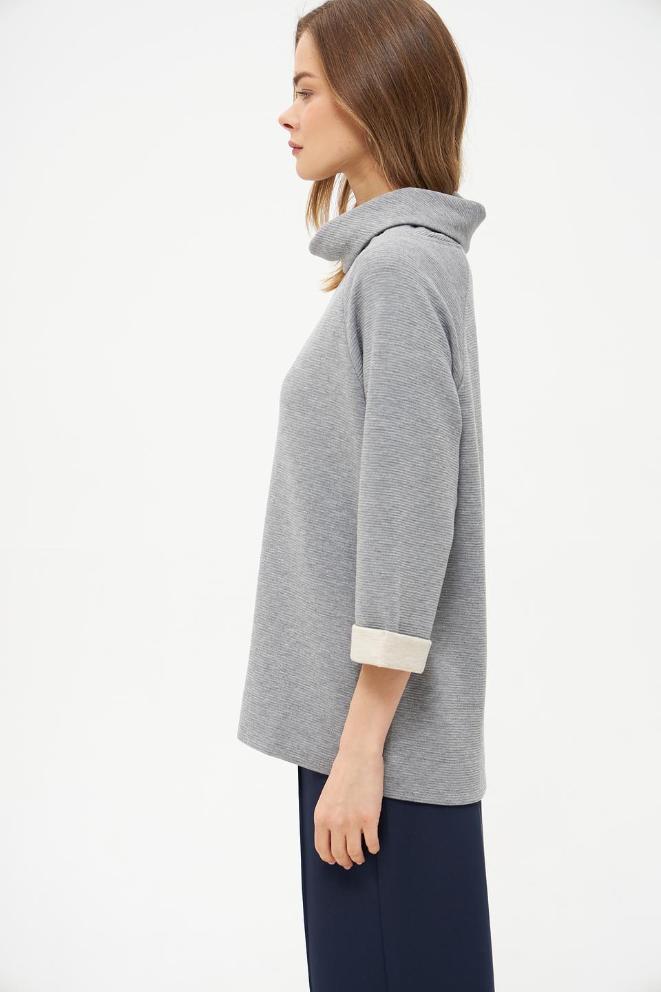 Пуловер Betty Barclay серый с рукавом 3/4