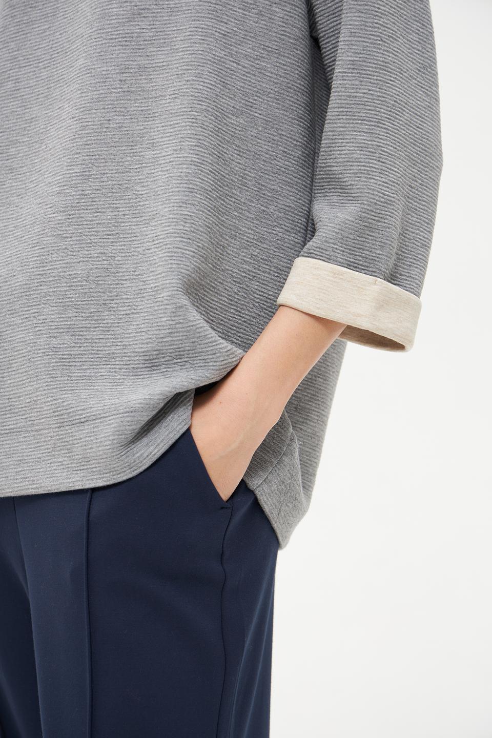 Пуловер Betty Barclay серый с рукавом 3/4