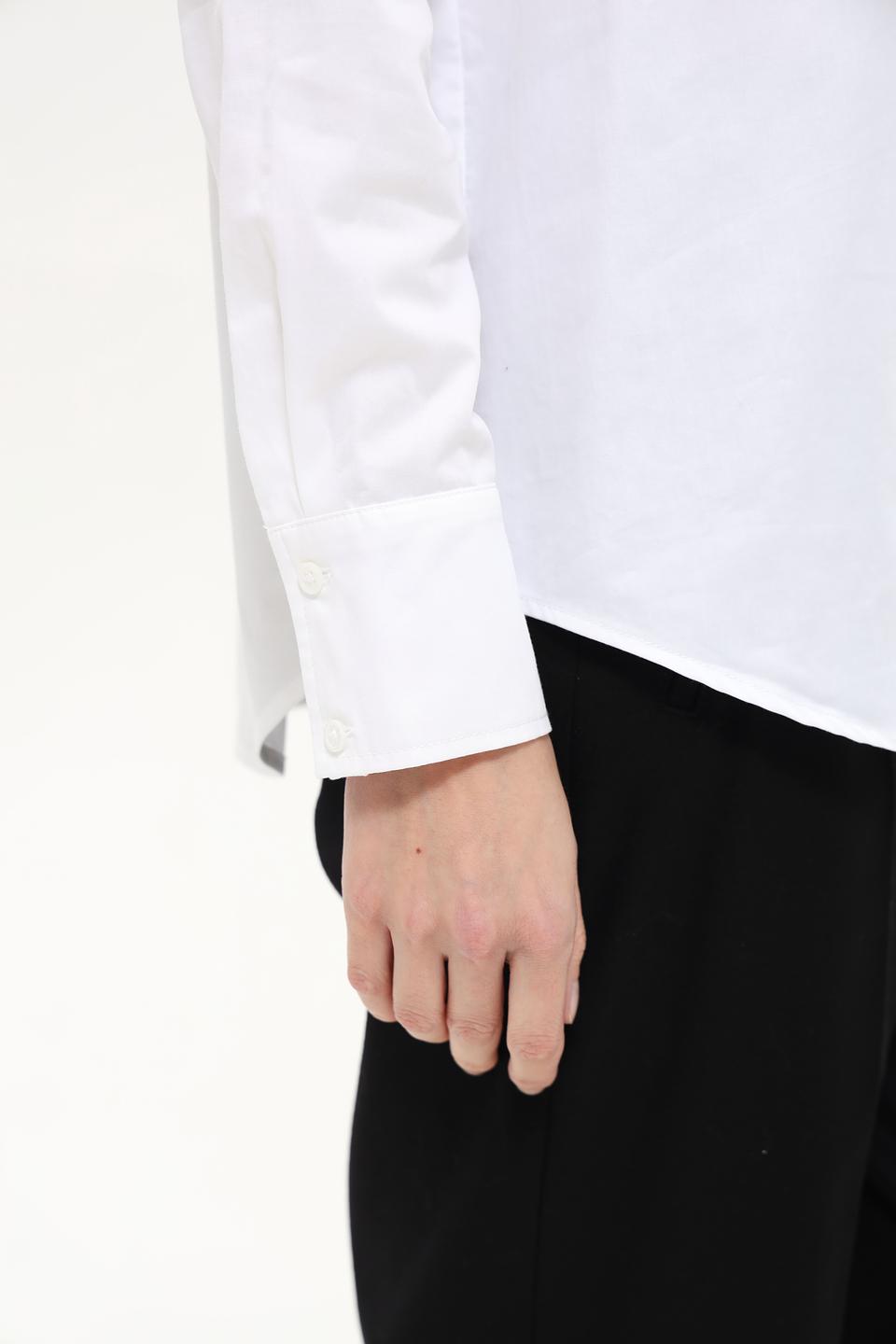 Рубашка Gerry Weber белая с воротником-стойкой