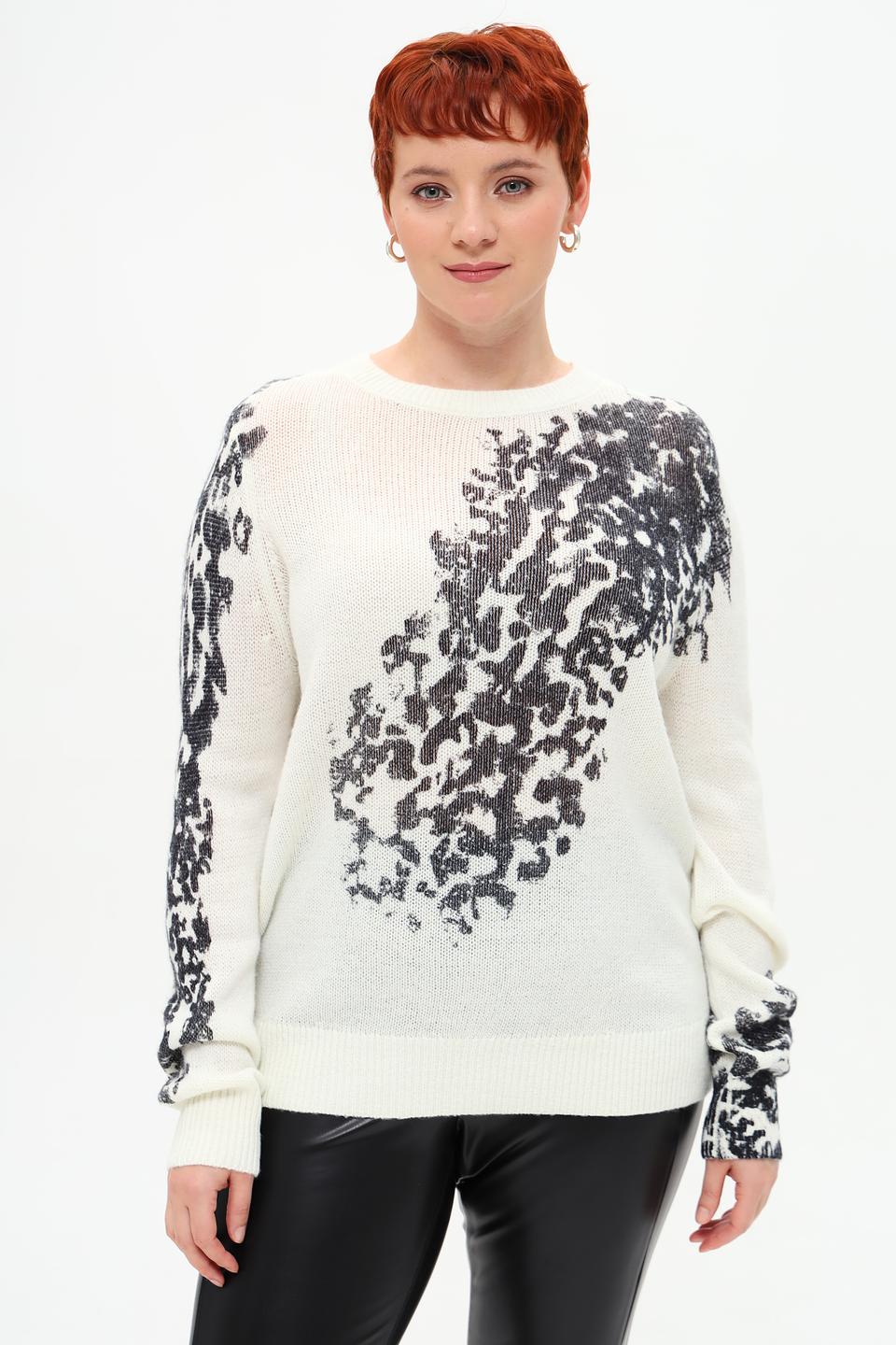 Пуловер Taifun с принтом