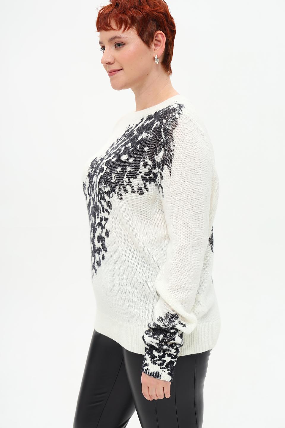 Пуловер Taifun с принтом