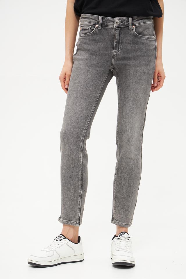 Джинсы Oui серые с потертостями