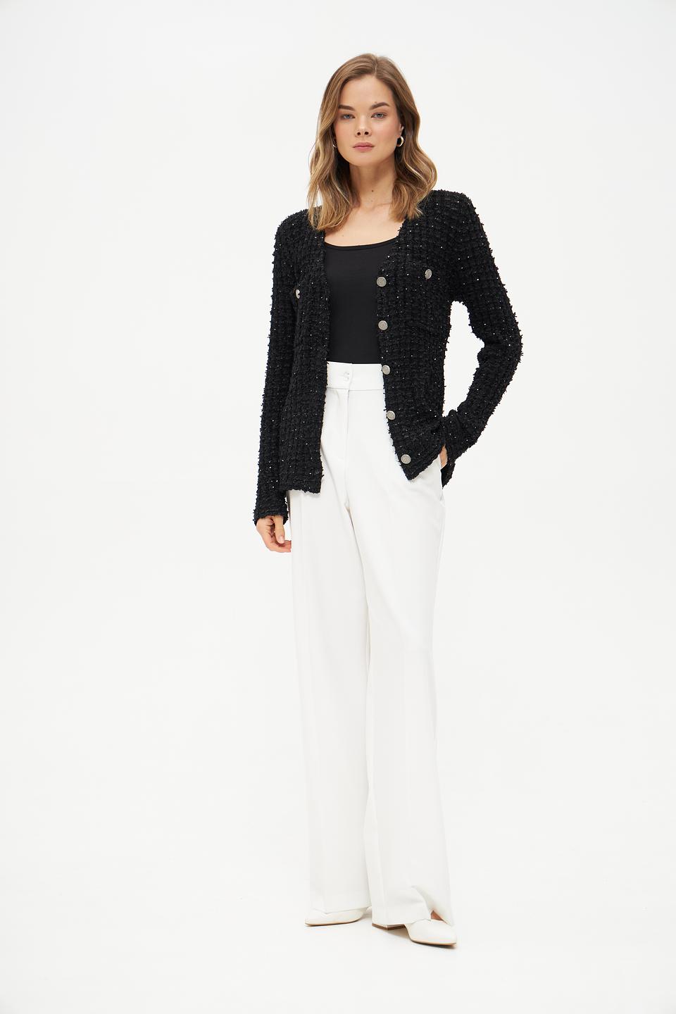 Жакет Marc Aurel чёрный с пуговицами