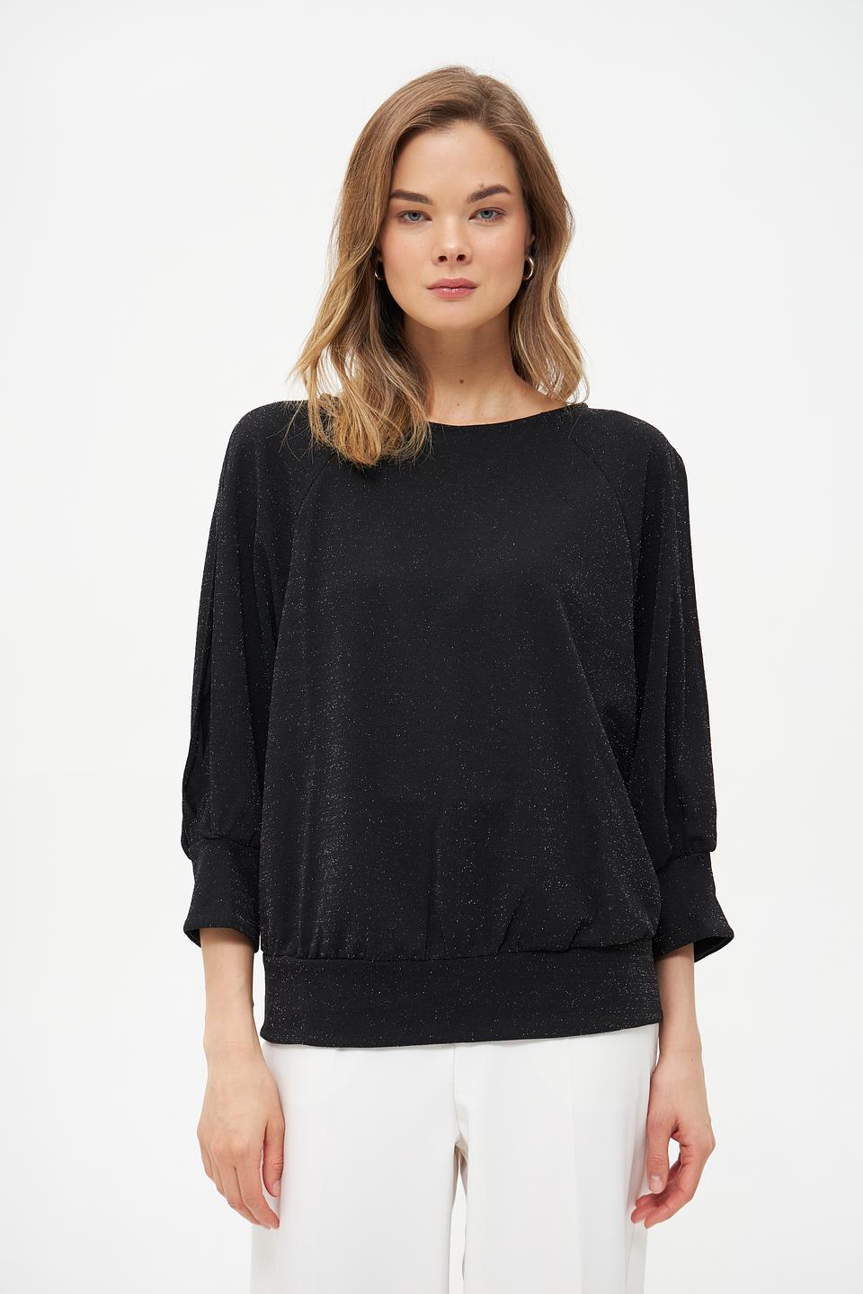 Блуза Betty Barclay чёрная с рукавами-фонариками