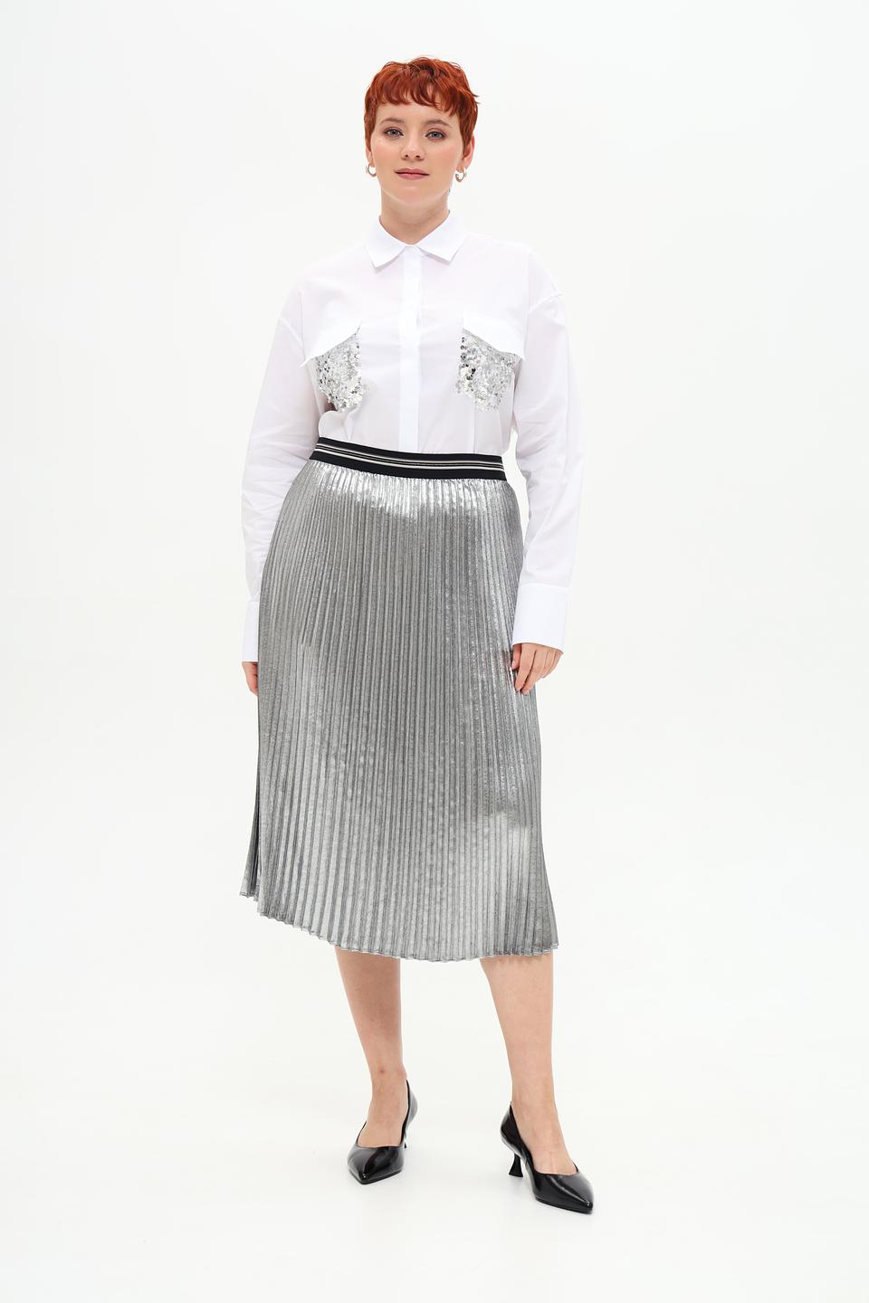 Юбка Gerry Weber EDITION серебристая