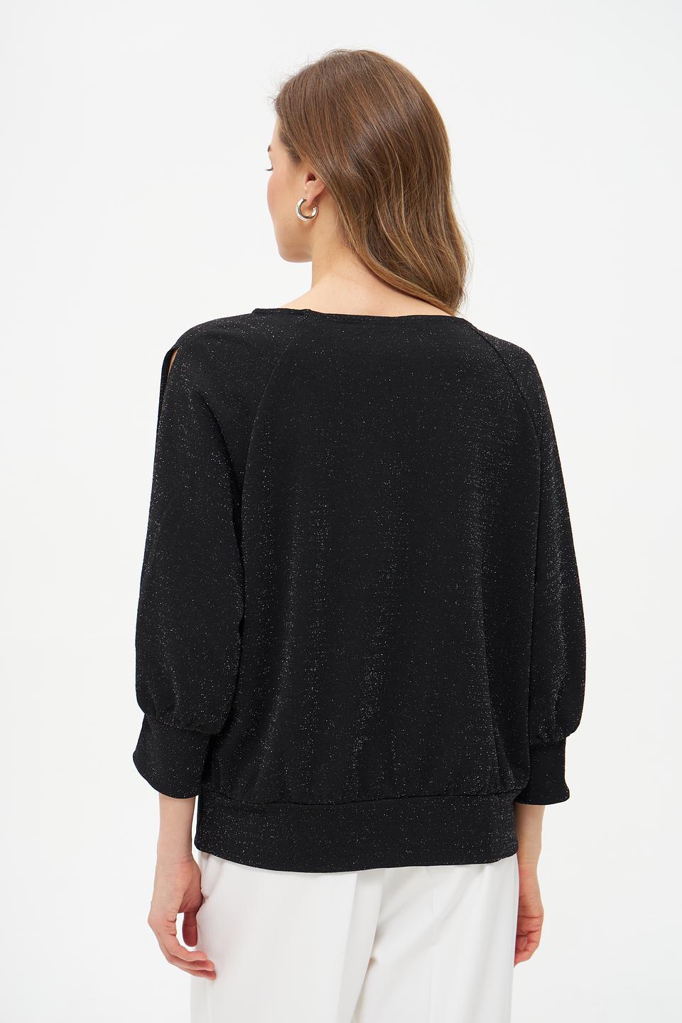 Блуза Betty Barclay чёрная с рукавами-фонариками