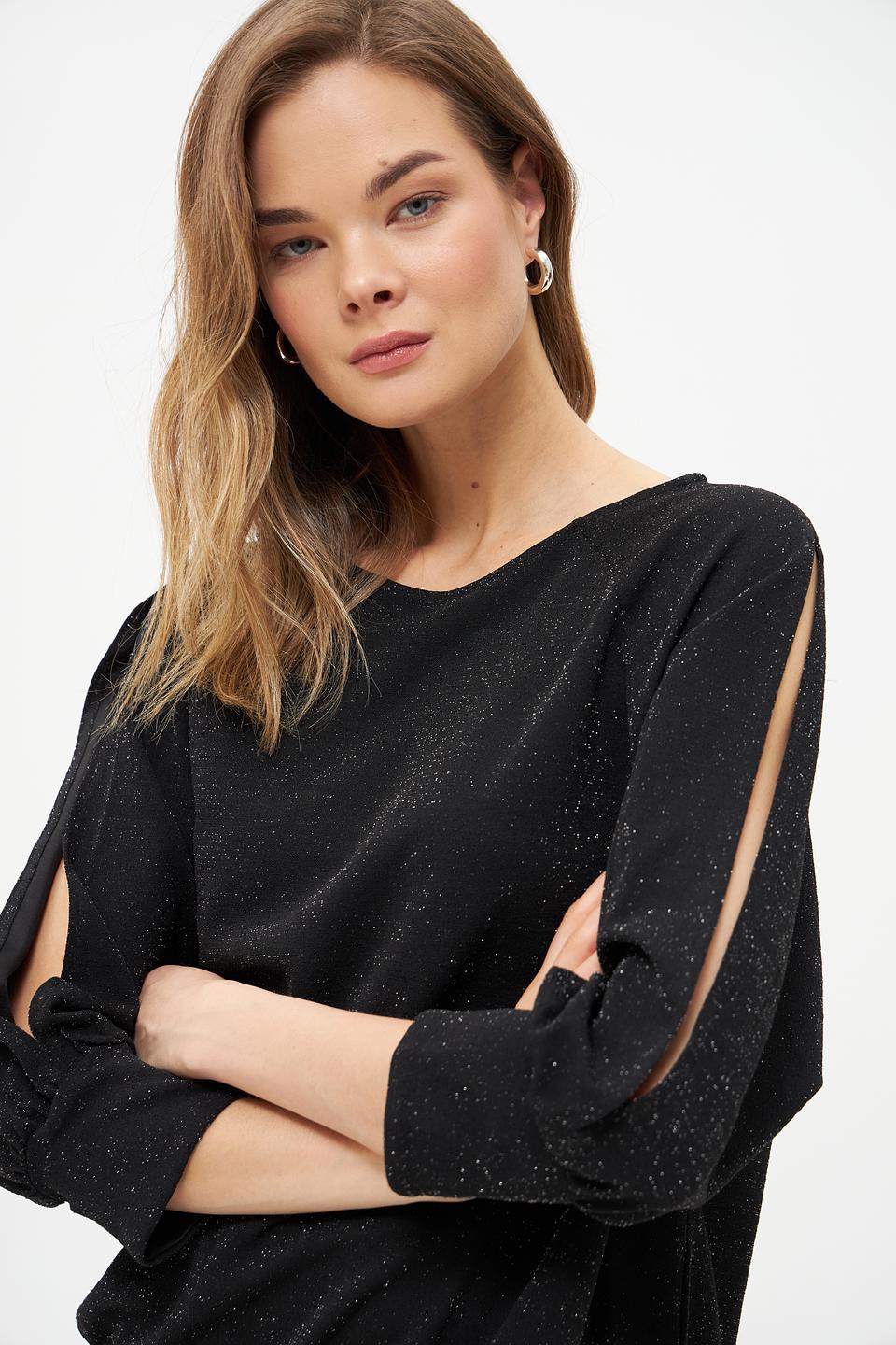 Блуза Betty Barclay чёрная с рукавами-фонариками