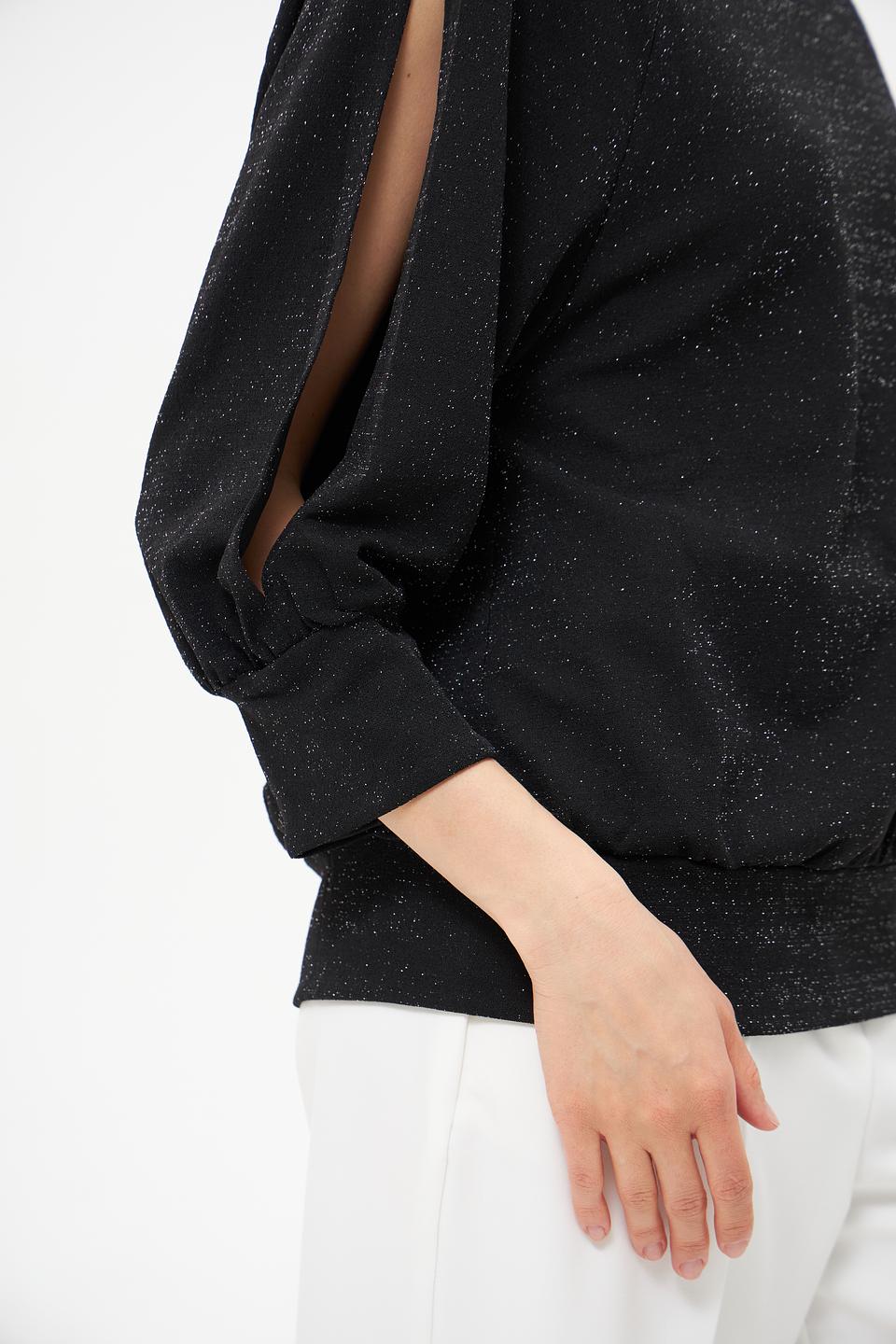 Блуза Betty Barclay чёрная с рукавами-фонариками