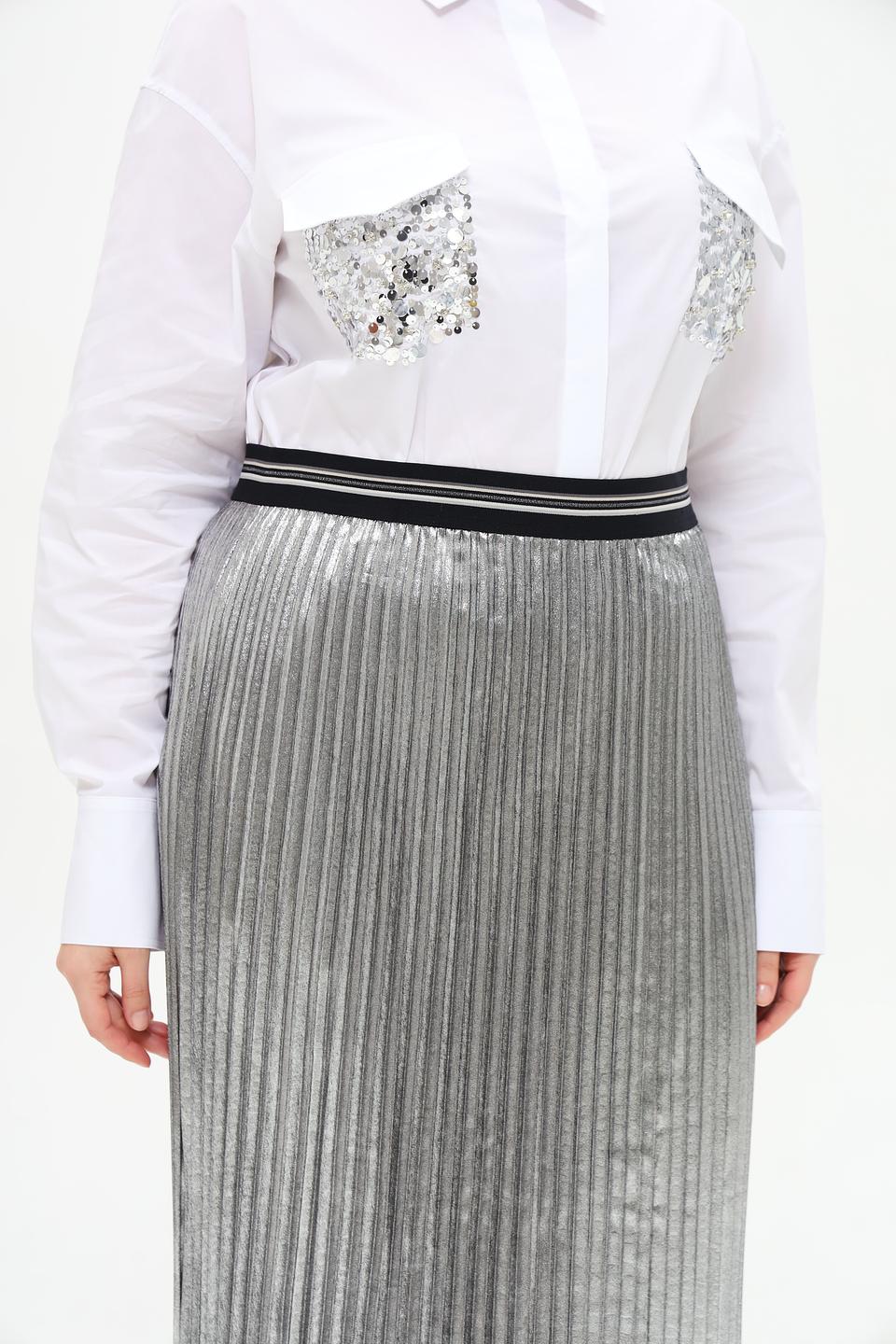 Юбка Gerry Weber EDITION серебристая