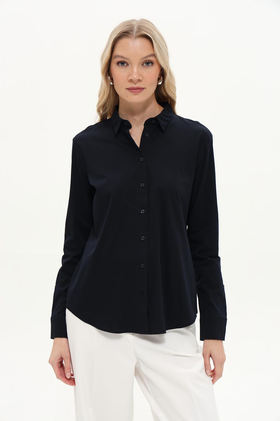 Рубашка Gerry Weber классическая черная